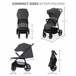 Kép 9/9 - Kinderkraft sportbabakocsi 25 kg Trig 3 Granite grey