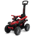 Kép 1/7 - Baby Mix bébitaxi tolókarral Quad Mega Prime EVA piros