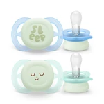 Kép 1/10 - Philips AVENT játszócumi Ultra Start éjszakai 0-2hó fiús 2db