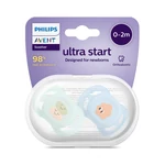 Kép 2/8 - Philips AVENT játszócumi Ultra Start mintás 0-2hó fiús 2db