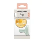 Kép 3/5 - Tommee Tippee nyugtató cumi szilikon Breast-Like anyamell formájú 0-6 hó 2db színes