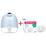 Kép 1/10 - BabyOno mellszívó Megan elektromos, viselhető - 100 plusz 40db melltartóbetéttel 1001 - 296/140
