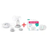 Kép 1/9 - BabyOno mellszívó Nurse Pro elektromos, kétfázisú  - 100 plusz 40db melltartóbetéttel 1483 - 296/140