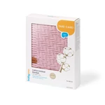 Kép 2/4 - BabyOno takaró organikus pamut kötött 75x100cm rózsaszín 1647/01