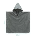 Kép 4/4 - Fillikid poncsó frottír 59x54cm bálna 1036-44