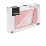 Kép 2/3 - Kikkaboo takaró prémium pamut/sherpa kétoldalas 75x100cm Dream Big melange pink
