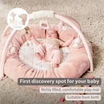 Kép 2/5 - Nattou játszószõnyeg védõpárnával és játékhíddal FANFAN pink
