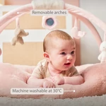 Kép 4/5 - Nattou játszószõnyeg védõpárnával és játékhíddal FANFAN pink