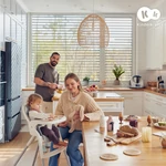Kép 2/8 - Kinderkraft etetõszék 2in1 Dinnly szürke fehér