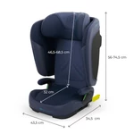 Kép 9/10 - Kinderkraft gyerekülés Unity 2 i-Size Isofix 100-150cm navy