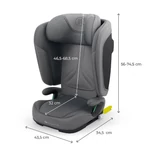 Kép 9/10 - Kinderkraft gyerekülés Unity 2 i-Size Isofix 100-150cm szürke