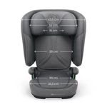 Kép 10/10 - Kinderkraft gyerekülés Unity 2 i-Size Isofix 100-150cm szürke