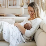 Kép 7/8 - BabyOno textilpelenka színes 3db bambusz rózsaszín 397/14