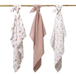 Kép 3/8 - BabyOno textilpelenka színes 3db bambusz barna 397/15
