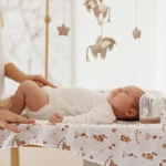 Kép 6/8 - BabyOno textilpelenka színes 3db bambusz barna 397/15