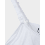 Kép 2/4 - Kismama és szoptatós trikó beépített melltartó résszel fehér Under Control