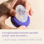 Kép 3/8 - Lansinoh Cumisüveg közepes folyású etetőcumival + fedéllel, 240 ml