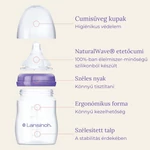 Kép 5/8 - Lansinoh Cumisüveg közepes folyású etetőcumival + fedéllel, 240 ml