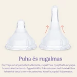 Kép 6/8 - Lansinoh Cumisüveg közepes folyású etetőcumival + fedéllel, 240 ml