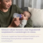 Kép 8/8 - Lansinoh Cumisüveg közepes folyású etetőcumival + fedéllel, 240 ml