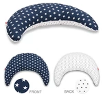 Kép 1/2 - HALFMOON párna pamut huzattal - ManhattanBlue