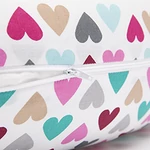 Kép 2/2 - Formázható univerzális szoptatós és alvós párna pamut huzattal - ColorfulHeart