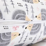 Kép 2/2 - Formázható univerzális szoptatós és alvós párna pamut huzattal - HedgehogGrey