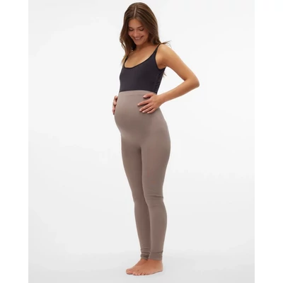 Varrásmentes kismama leggings fekete Mamalicious barna