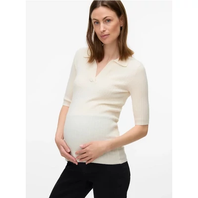 Kismama és szoptatós felső, póló galléros VeroModa
