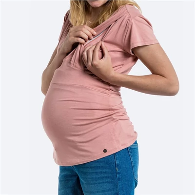 Kismama és szoptatós felső egyben Love2Wait s rózsaszín