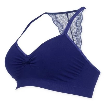 Kismama melltartó csipke hátrésszel kék S CacheCoeur Serenity s kék