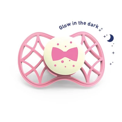 Nuvita Air.55 Cool! éjszakai fogszabályzós cumi védőkupakkal 6hó+ - Glow Flamingo - 7084