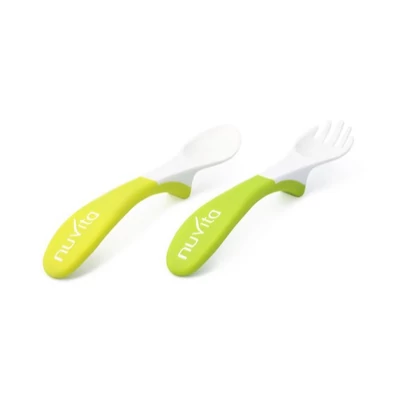 Nuvita EasyEating kanál és villa szett - green - 8470