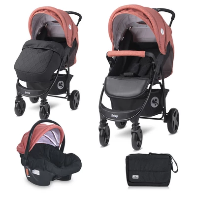 Lorelli Daisy BASIC SET sport babakocsi - Black&amp;Ginger Orange