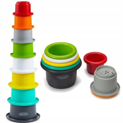 Infantino Stack&#039;N Nest poharas játék 8db-os