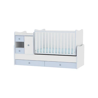 Lorelli MiniMax kombi ágy 72x190 - White / Blue