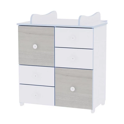 Lorelli Cupboard pelenkázó komód - White & Blue Elm