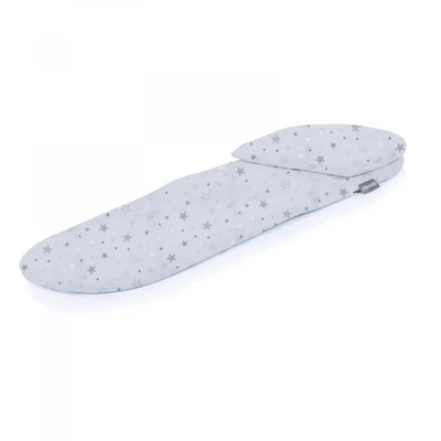 Chipolino memóriahabos matrac mózeskosárba - Platinum Grey Stars