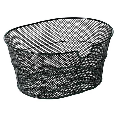 Bellelli Ovális fém bicikli kosár - fekete