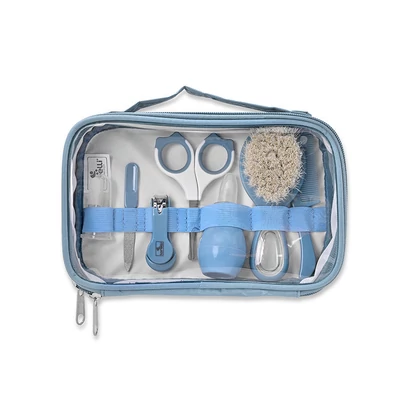 Baby Care manikűr szett átlátszó tartóban - moonlight blue