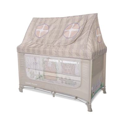 Lorelli Sweet Home 2 multifunkciós utazóágy tetővel -Beige