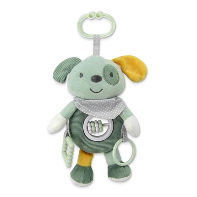 Lorelli Toys plüss csörgőjáték - Zöld Kutya