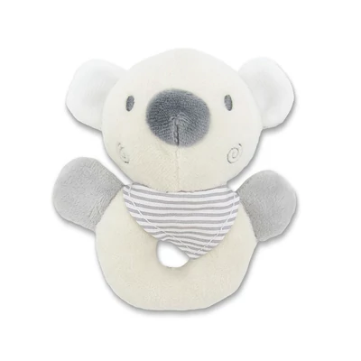 Lorelli Toys Plüss csörgő karika - Bézs Maci
