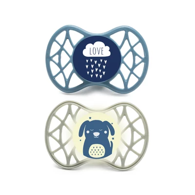 Nuvita Symmetric Air55 2db-os cumi szett 6+ - Powder Blue/Sage Green - felhő/kutya 70852