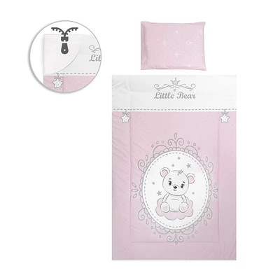 Lorelli 5 részes ágynemű garnitúra - Little Bear Pink