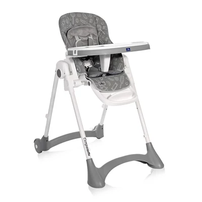 Lorelli Campanella multifunkciós etetőszék - Grey Candy PU Leather