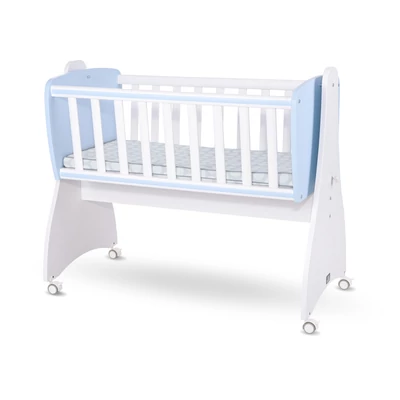 Lorelli First Dreams ringatható bölcső 105x55 - White / Baby Blue