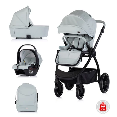Chipolino Prestige 3az1-ben multifunkciós babakocsi - Matcha