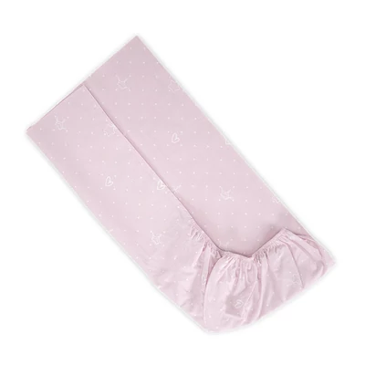 Lorelli gumis lepedő 60x120 + 15cm - Little Bear Pink