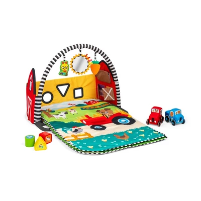 BABY EINSTEIN Játszószőnyeg 3D farmmal Busy Barnyard™ 0m+